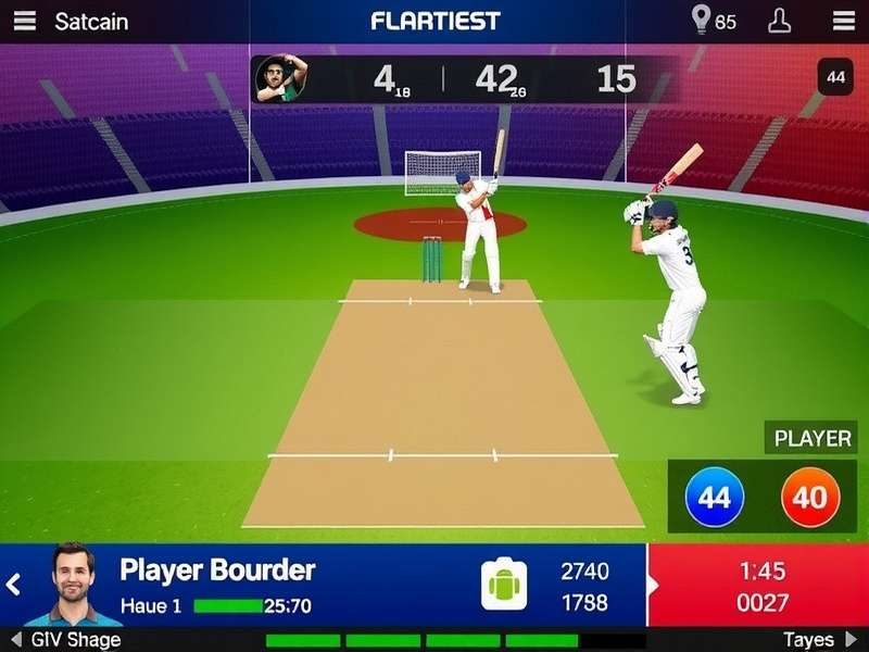 Cricket Masters India batting interface